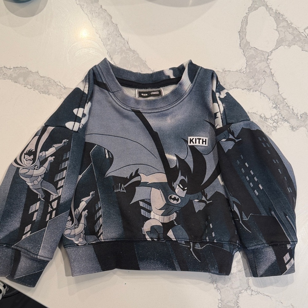 Kith Kids Dark Gray Batman Hoodie